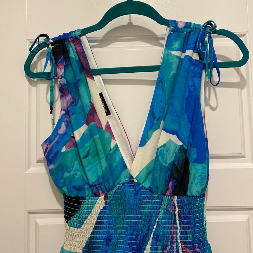 Multi-colored wide legged romper